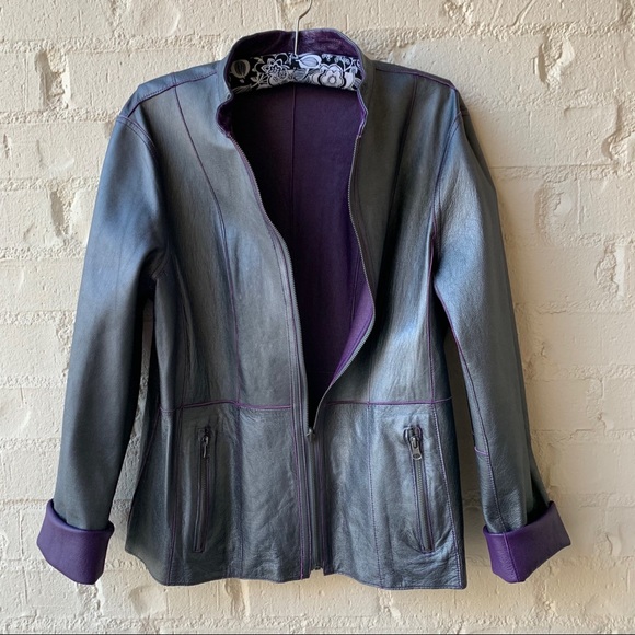 Reversible (faux??) leather jacket - Picture 3 of 6